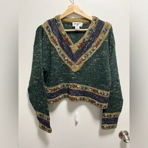 Vintage My Cropped Lagenlook Sweater Women’s Size Large
